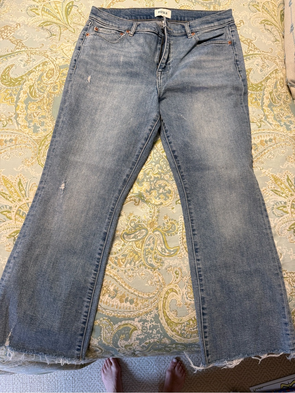 Pistola Light Wash Women's Kick Flare Jeans